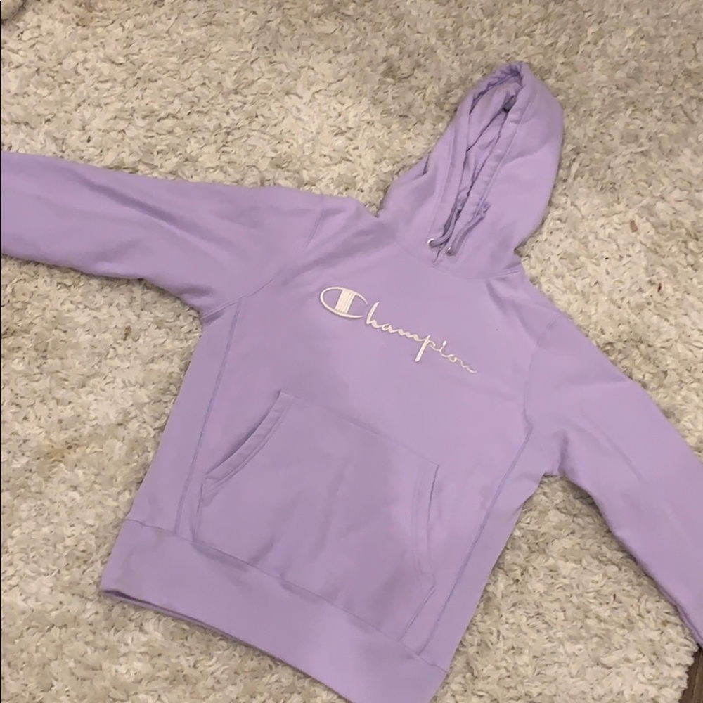 Purple champion hoodie